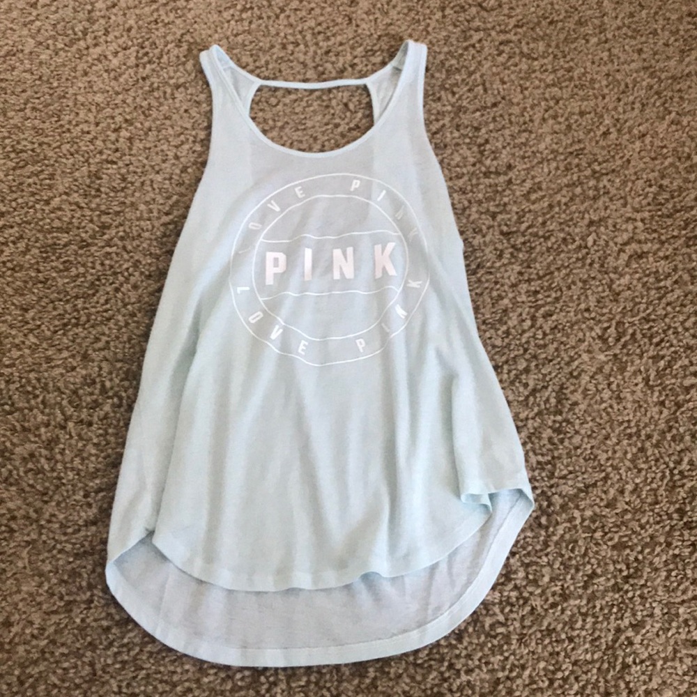 NEVER WORN BEFORE!!! teal tank top from pink